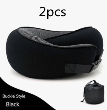 Travel Neck Pillow Non-Deformed Airplane Pillow Travel Neck Cushion Durable U-Shaped Travel Memory Cotton Nap Neck Pillow Gronata