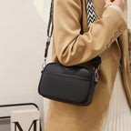 Fashion Shoulder Crossbody Bags With Rhombus Embroidered Wide Shoulder Strap Cute Small Square Bag Women Gronata