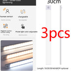 Smart Infrared Sensor Lamp Wireless Magnetic Long Cabinet Light With Rechargeable Hallway Wardrobe Gronata