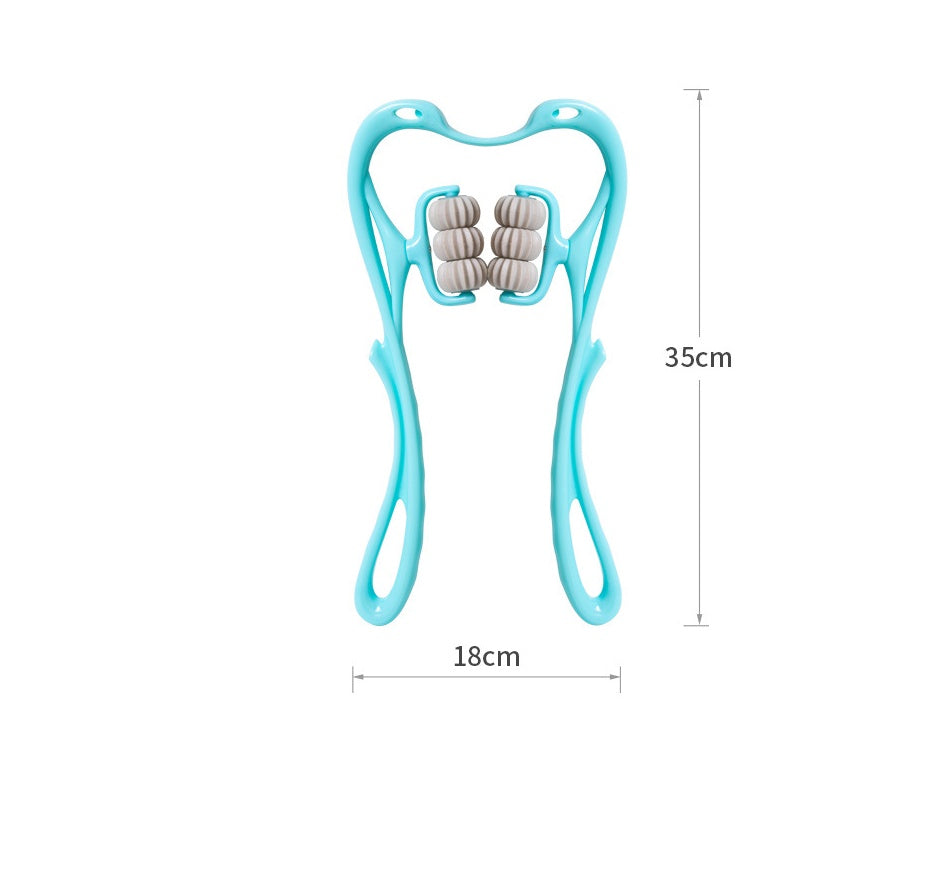 Multifunctional Manual Six-wheel Neck Massager Massage Relieve Roller Massage Tool Gronata