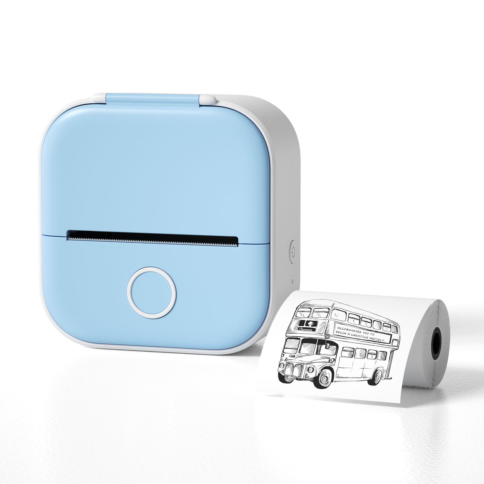 Portable Mini Thermal Label Printer Home Photo Printer Student Wrong Question Printer Bluetooth-compatible Mini Label Printer Price Tag Gronata