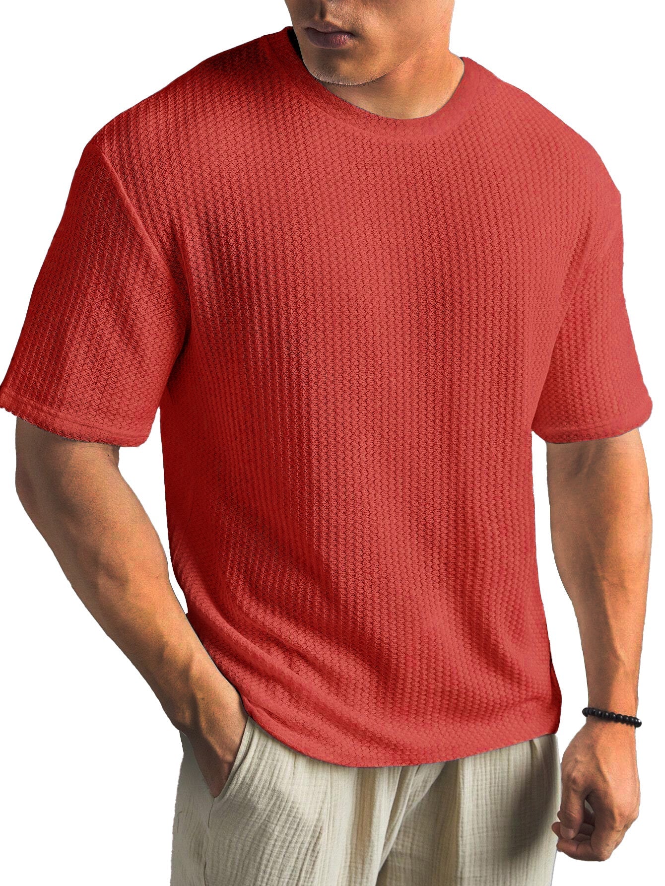 Casual Versatile Solid Color Men's Summer T-shirt Gronata
