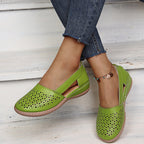 Round Toe Wedge Cross-border Large Size Flat Bottom Women's Sandals Gronata