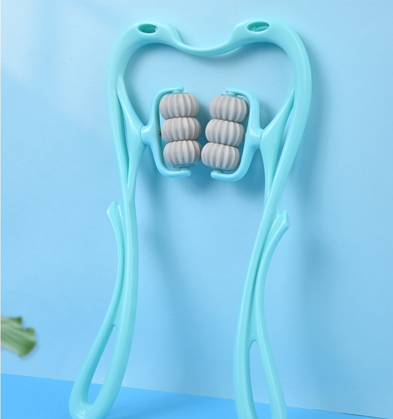 Multifunctional Manual Six-wheel Neck Massager Massage Relieve Roller Massage Tool Gronata