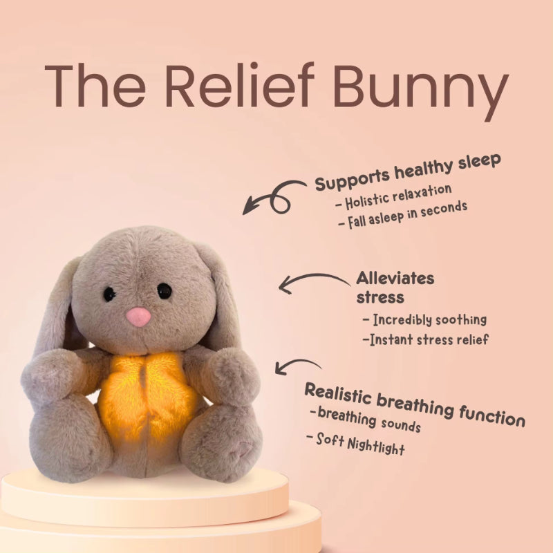 Breathing Rabbit Soothing Sensory Plush Toy With Relieve Anxiety Bunny Comforter Breathes For Newborn Conciliate Baby Gronata