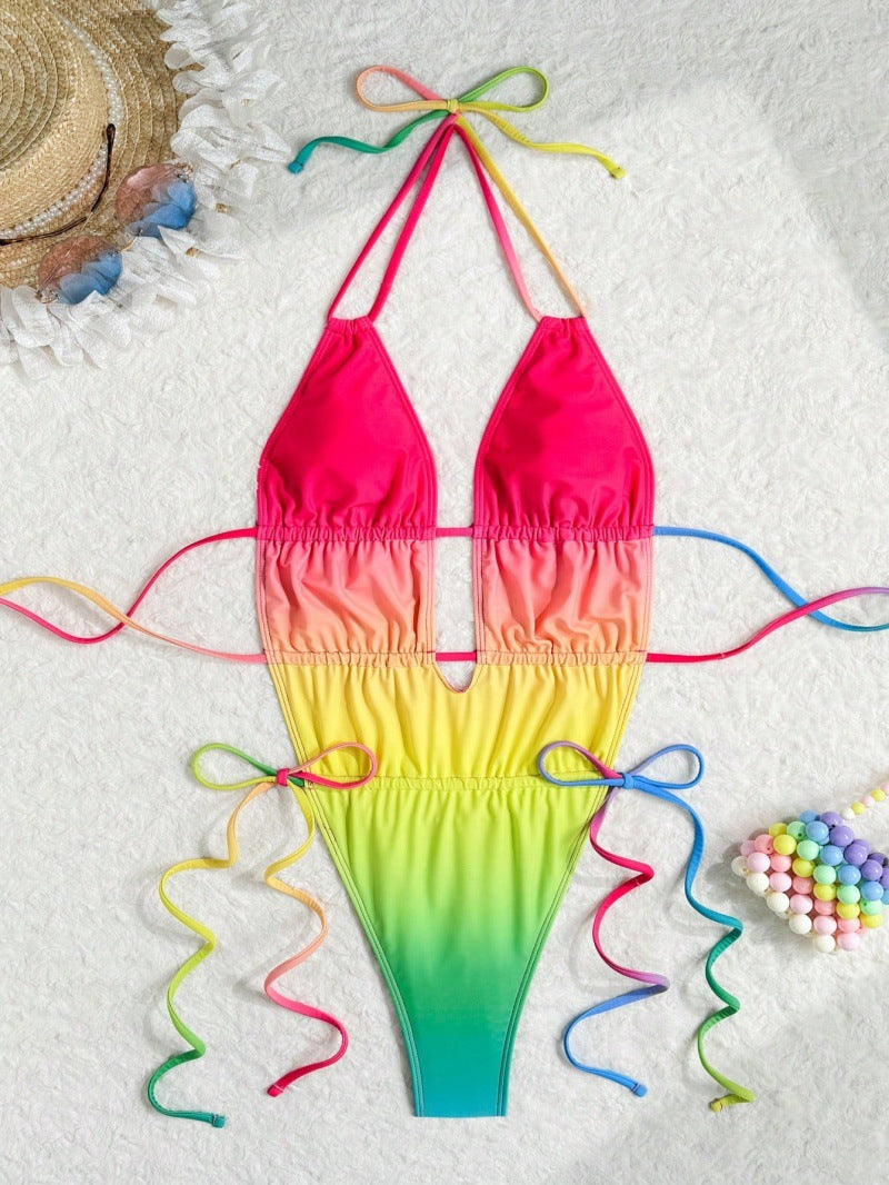 Fashionable One-piece Ruched Bikini Gronata