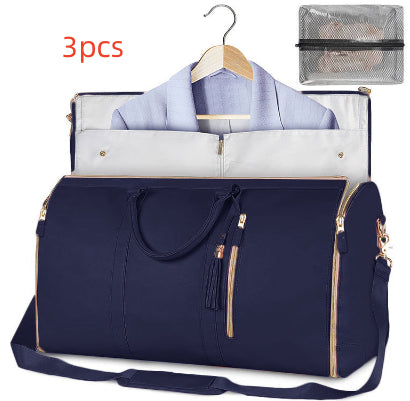 Large Capacity Travel Duffle Bag Women's Handbag Folding Suit Bag Waterproof Clothes Totes Gronata