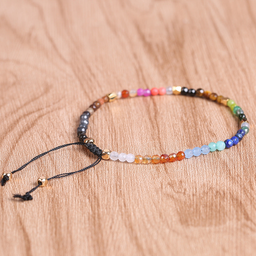 12 Constellations Seven Chakras Colored Stones Bracelet Gronata