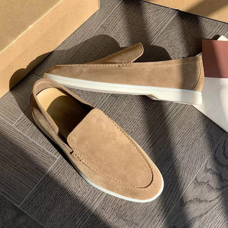 Men's Loafers Summer Casual Frost Flat Shoes Slip-on Driving Shoes Gronata