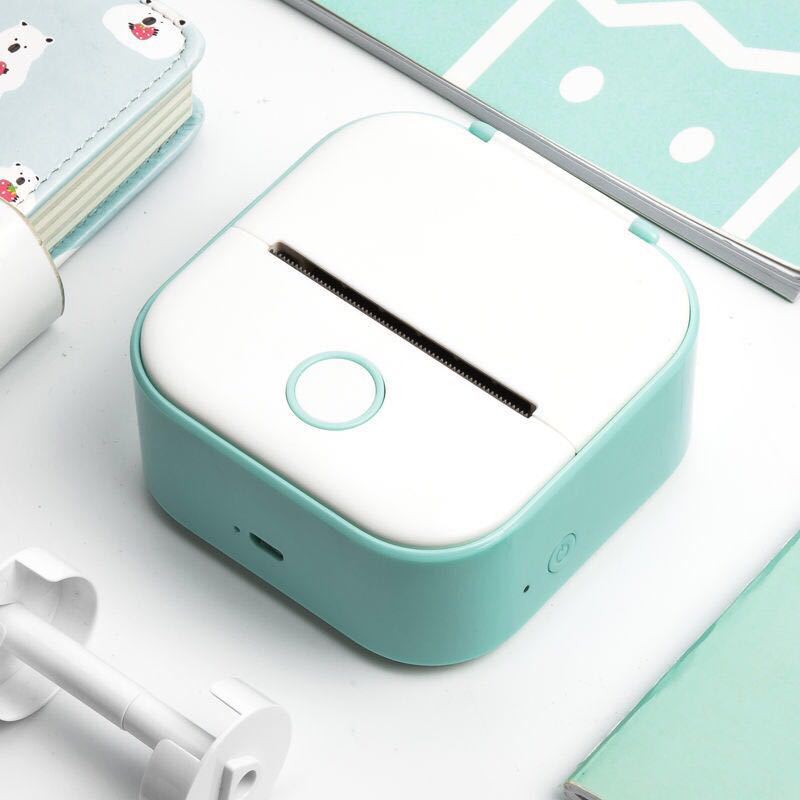 Portable Mini Thermal Label Printer Home Photo Printer Student Wrong Question Printer Bluetooth-compatible Mini Label Printer Price Tag Gronata