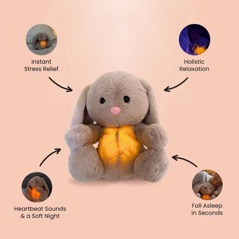 Breathing Rabbit Soothing Sensory Plush Toy With Relieve Anxiety Bunny Comforter Breathes For Newborn Conciliate Baby Gronata