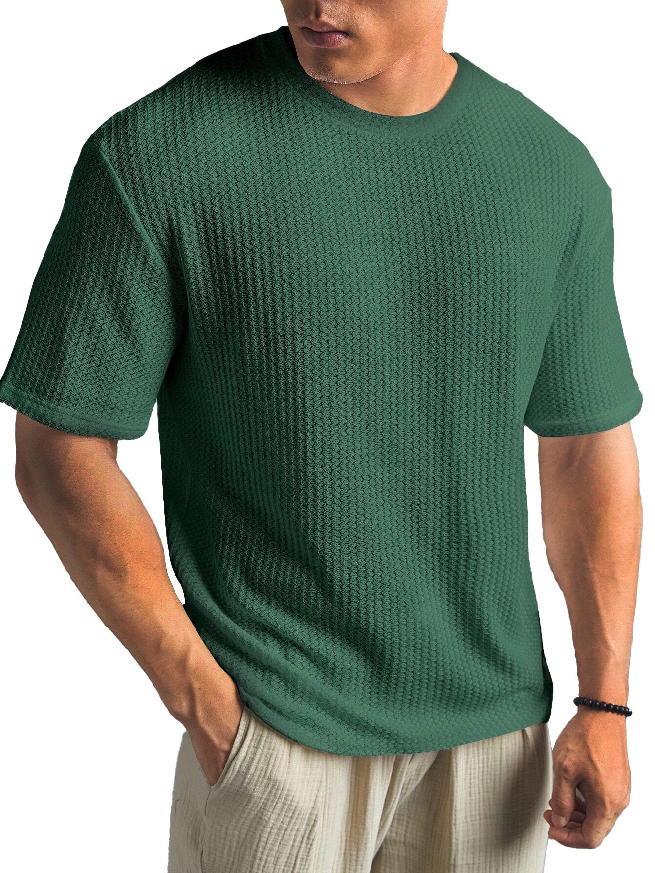 Casual Versatile Solid Color Men's Summer T-shirt Gronata