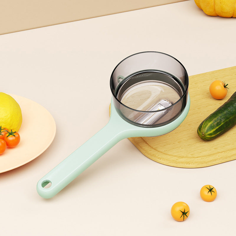 Kitchen Multi-Functional Peeler With Bucket Storage Scratcher Fruit Peeling Knife Storage Peeler Kitchen Gadgets Gronata