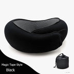 Travel Neck Pillow Non-Deformed Airplane Pillow Travel Neck Cushion Durable U-Shaped Travel Memory Cotton Nap Neck Pillow Gronata