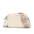 Fashion Shoulder Crossbody Bags With Rhombus Embroidered Wide Shoulder Strap Cute Small Square Bag Women Gronata