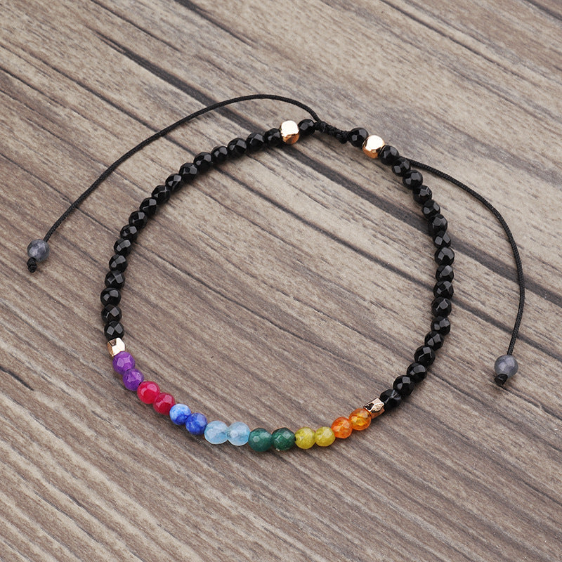 12 Constellations Seven Chakras Colored Stones Bracelet Gronata