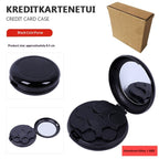 Portable Euro Coin Storage Box - Compact Money Organizer with Built-in Mirror for Travel and Home Use Gronata