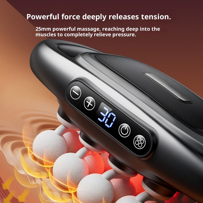 Muscle Relaxation Massager Multi-head Massage Gun Deep Tissue Body Fitness Muscle Electric Relax Massager For Back Shoulders Legs Foot 16 Heads Gronata