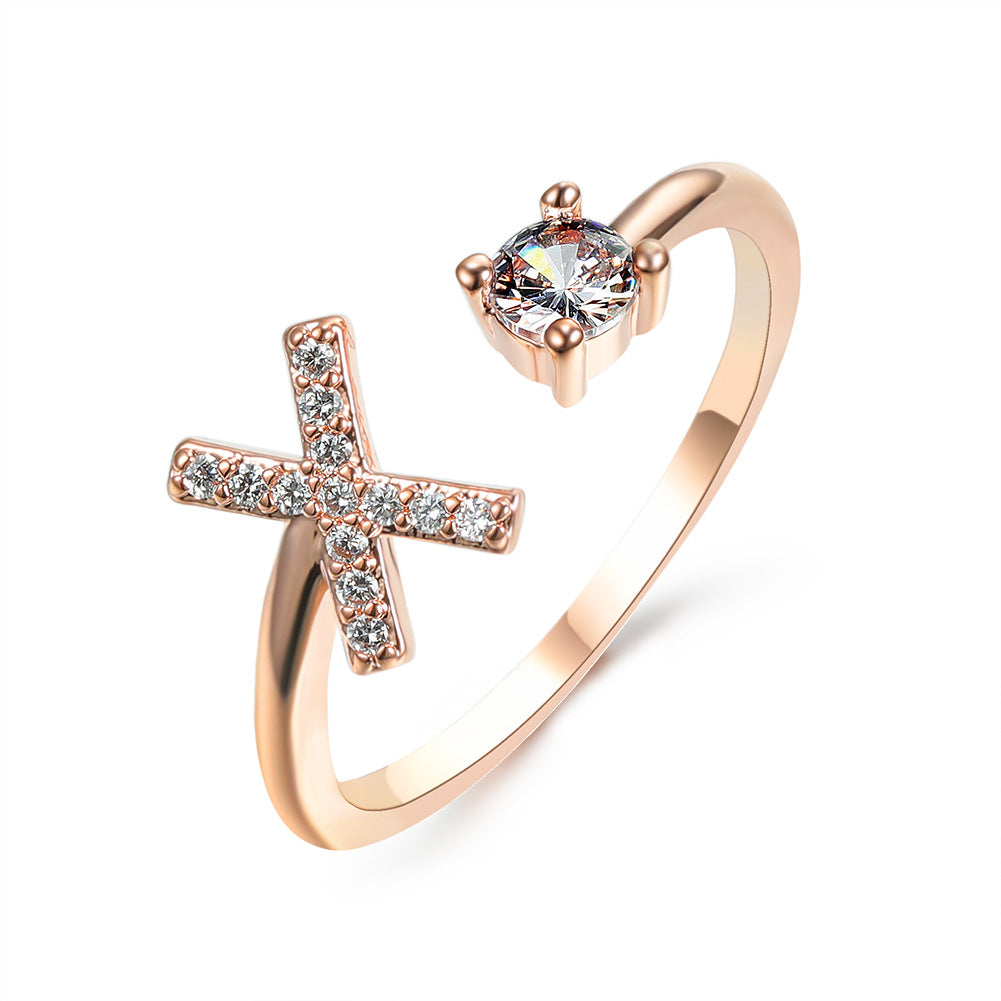 New Design Adjustable 26 Initial Letter Ring Fashion Jewelry For Women Simple Elegant Jewelry Gronata