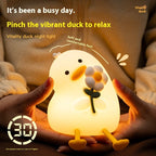 Vitality Flower Duck Small Usb Bedroom Bedside Decoration Night Light Gronata