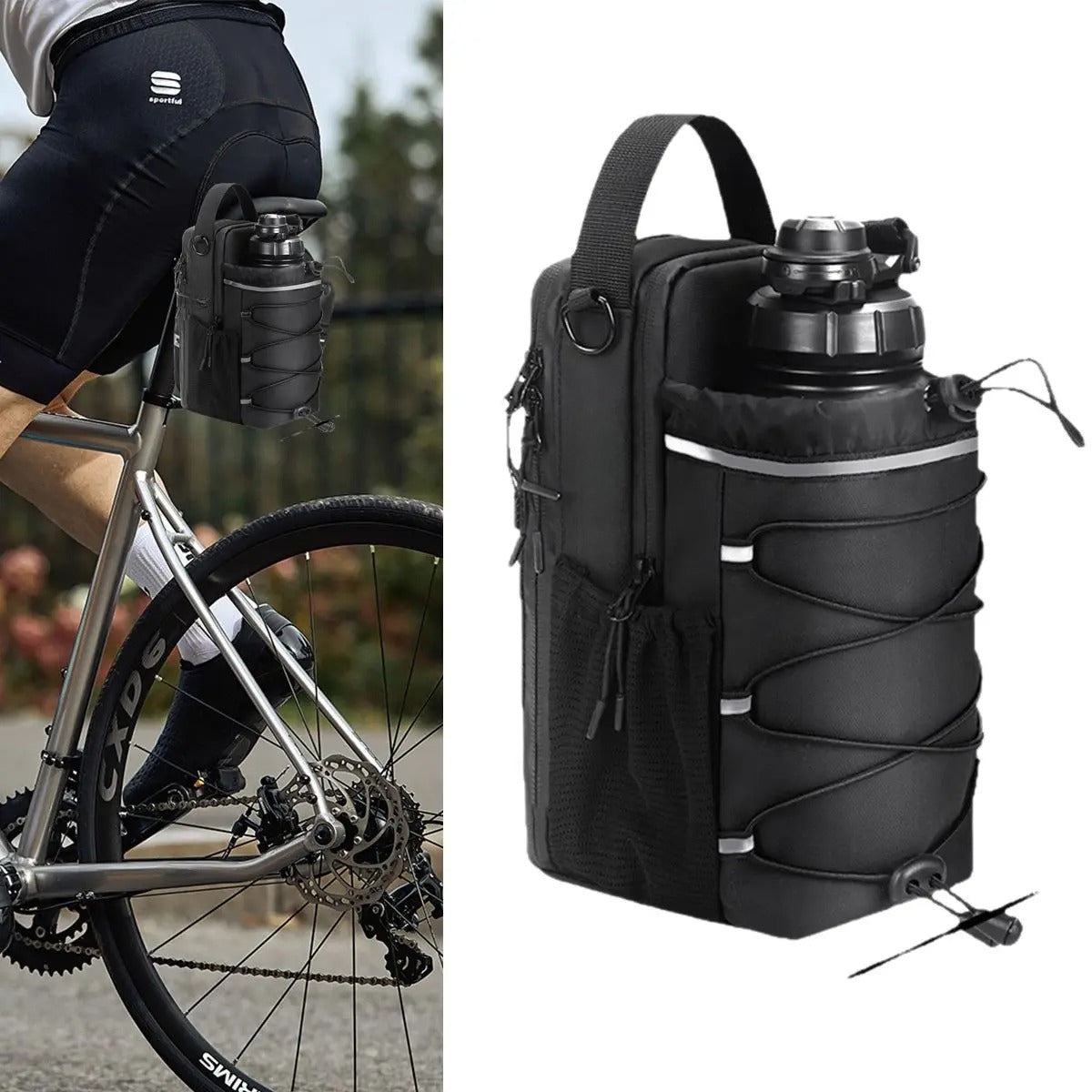 Fitness Magnetic Kettle Bag Crossbody Bag Magnetic Gym Bag For Men And Women Sling Bottle With Magnetic Attachment  Water Bottle Holder Gronata