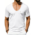 Mens Loose-fitting Casual T-shirt With A Large Collar And Short Sleeves Gronata