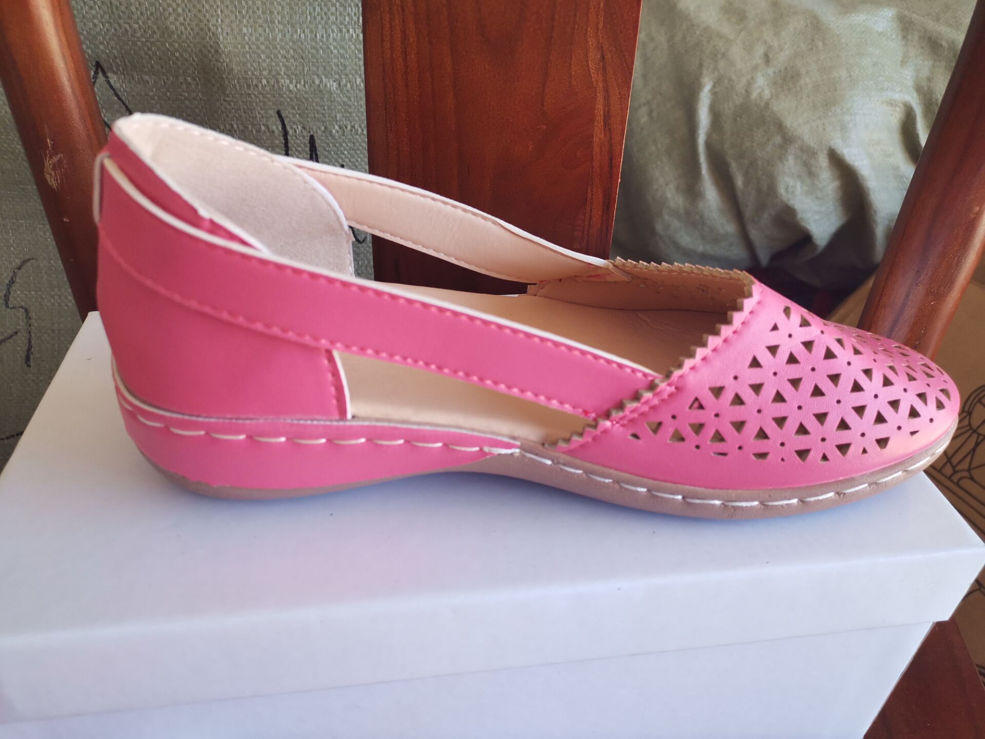Round Toe Wedge Cross-border Large Size Flat Bottom Women's Sandals Gronata