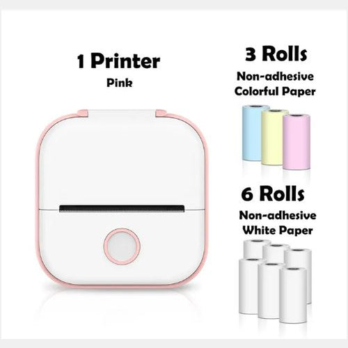 Portable Mini Thermal Label Printer Home Photo Printer Student Wrong Question Printer Bluetooth-compatible Mini Label Printer Price Tag Gronata