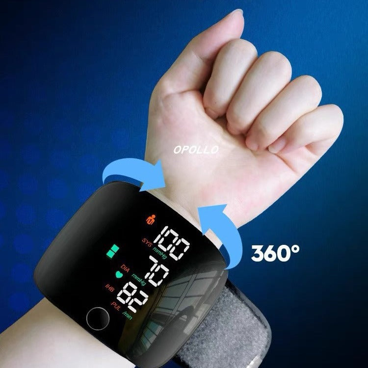 Wrist Sphygmomanometer Rechargeable Blood Pressure Meter Wrist Blood Pressure Eter Smart Touch Screen Blood Pressure Meter Household Electronics Gronata