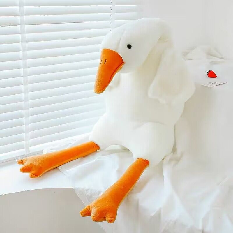 Cute Big White Geese Pillow Plush Toy Gronata