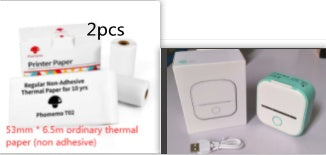 Portable Mini Thermal Label Printer Home Photo Printer Student Wrong Question Printer Bluetooth-compatible Mini Label Printer Price Tag Gronata