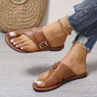 Fashion Flat Heel Leisure Women's Slippers Gronata