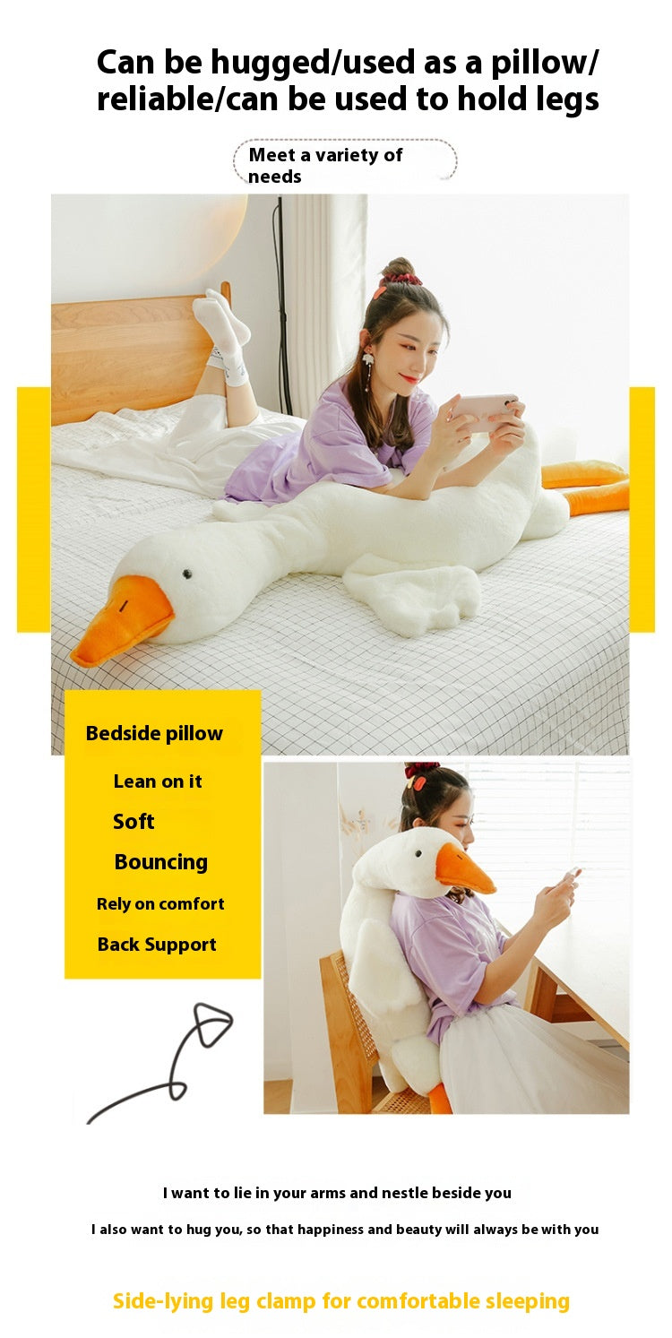 Cute Big White Geese Pillow Plush Toy Gronata