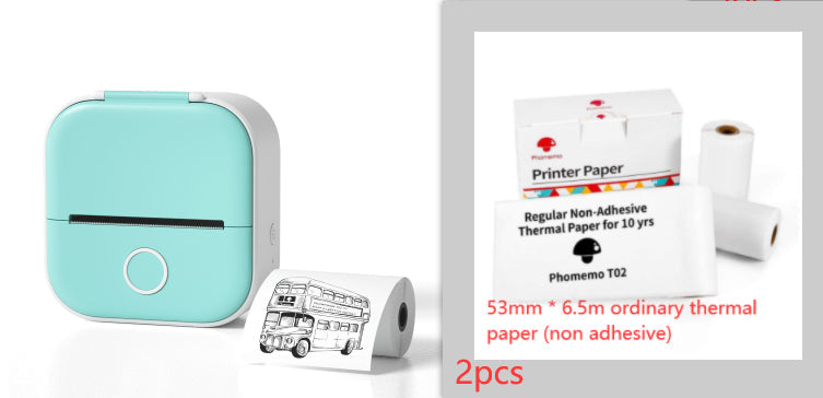 Portable Mini Thermal Label Printer Home Photo Printer Student Wrong Question Printer Bluetooth-compatible Mini Label Printer Price Tag Gronata