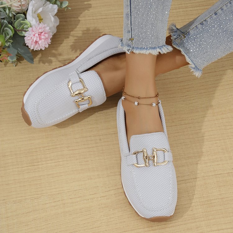 Women's All-match Casual Solid Color Flat Simple Sneaker Gronata
