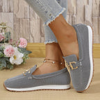 Women's All-match Casual Solid Color Flat Simple Sneaker Gronata