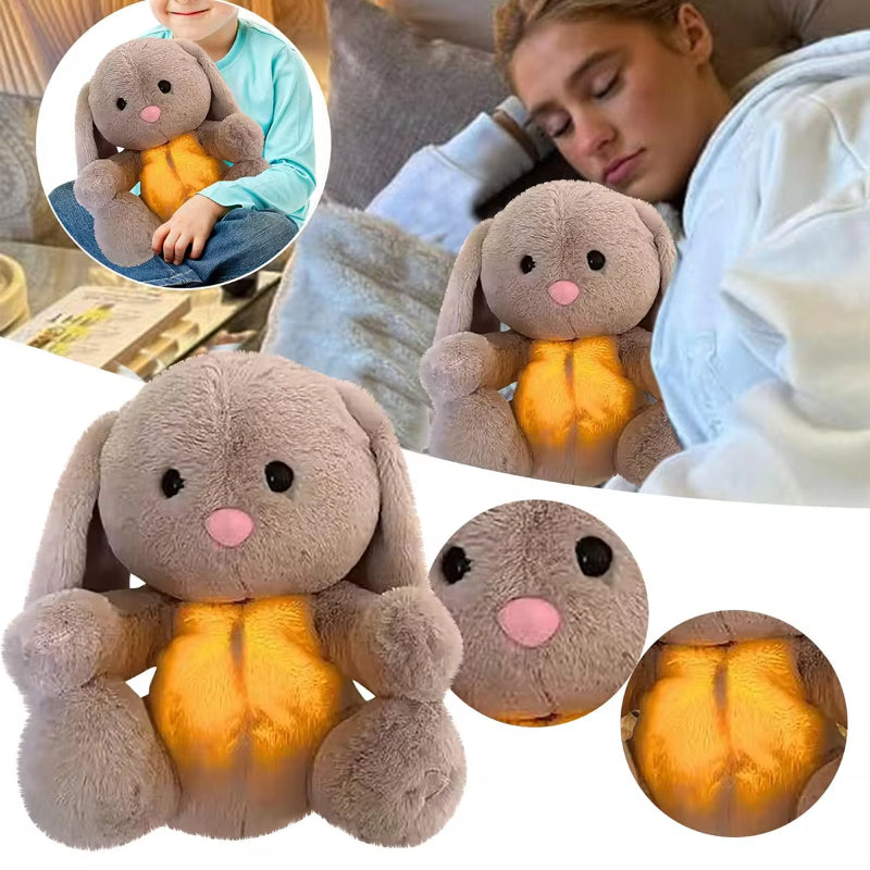 Breathing Rabbit Soothing Sensory Plush Toy With Relieve Anxiety Bunny Comforter Breathes For Newborn Conciliate Baby Gronata