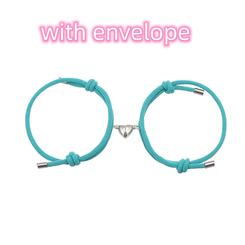Simple Nylon Love Magnetic Bracelet Gronata