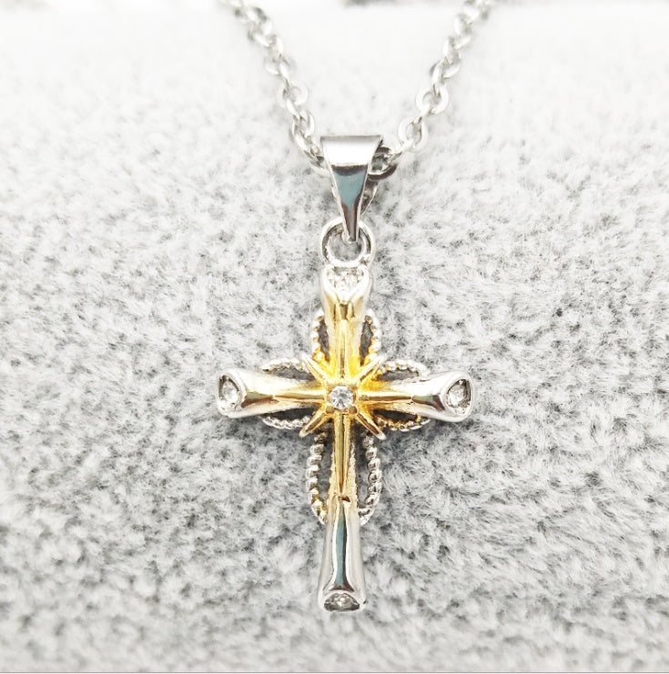 Octagonal Star Cross Alloy Pendant Gronata