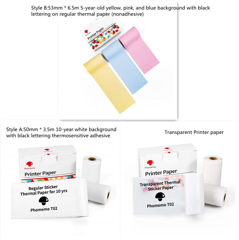 Portable Mini Thermal Label Printer Home Photo Printer Student Wrong Question Printer Bluetooth-compatible Mini Label Printer Price Tag Gronata
