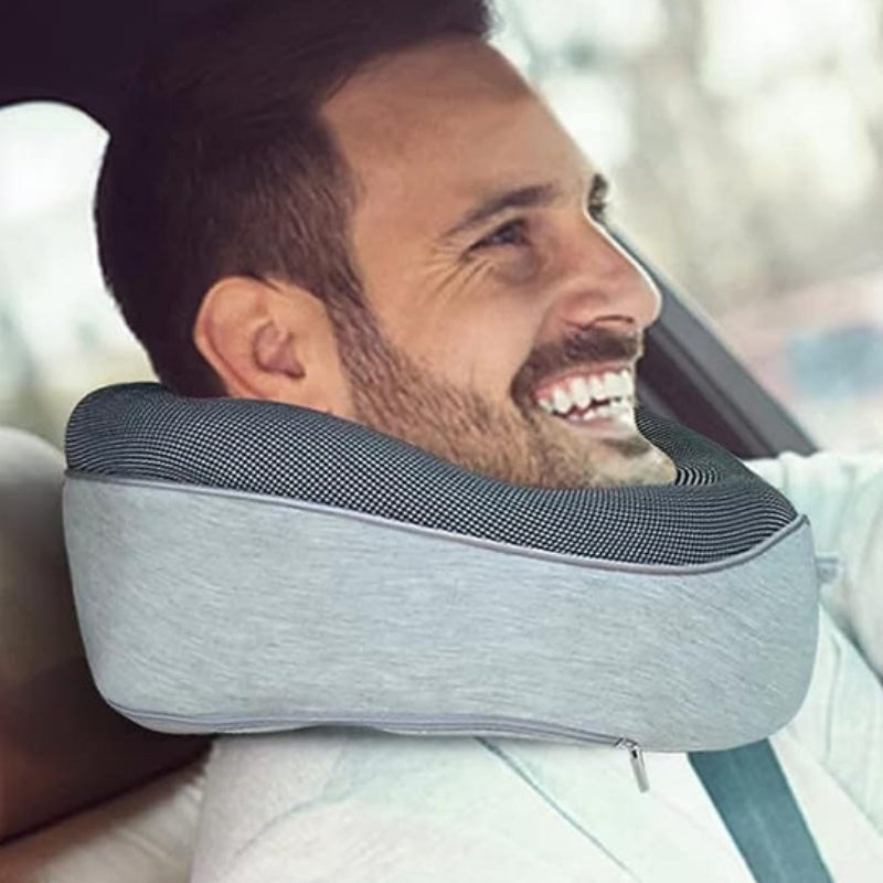 Travel Neck Pillow Non-Deformed Airplane Pillow Travel Neck Cushion Durable U-Shaped Travel Memory Cotton Nap Neck Pillow Gronata