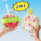 Summer Ice Cube Tray 2 In1 Ice Tray And Water Bottle For Ice Maker Silicone Ice Cube Portable Kettle Reusable Icecup Kitchen Gadgets Gronata