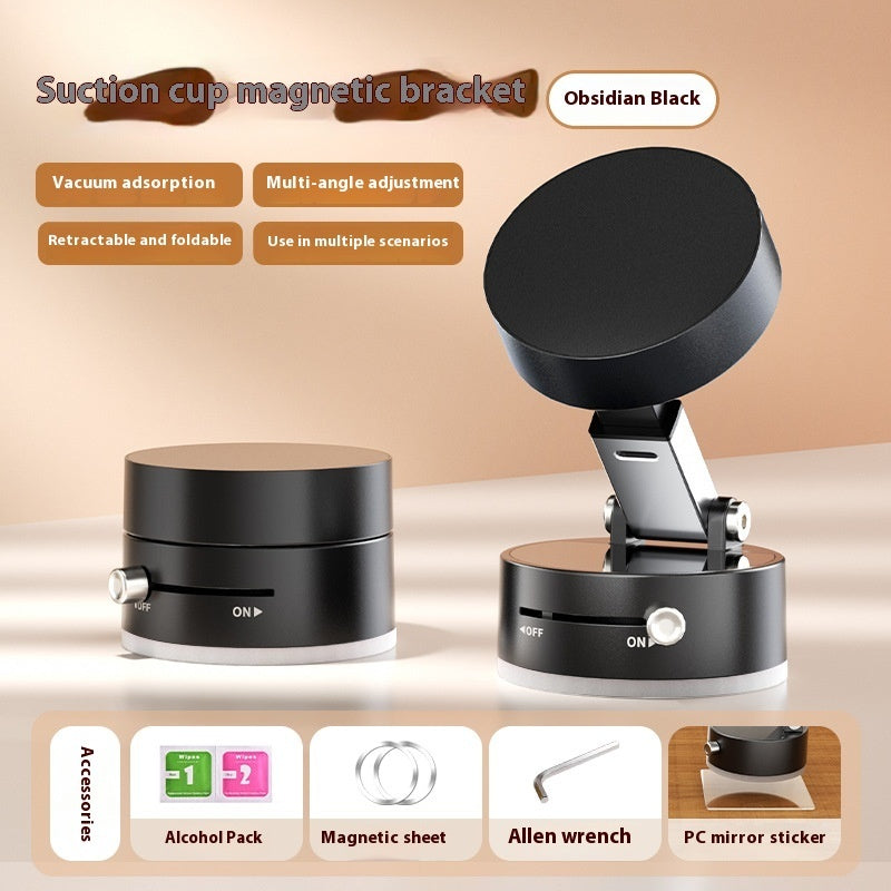 Foldable Magnetic Vacuum Car Phone Holder Foldable Suction Cup With Suction Cup Hands-Free Navigation For Smart Phone Gronata