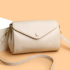 Retro Commuter PU Soft Leather Multi-Compartment Versatile Casual Crossbody Bag Gronata