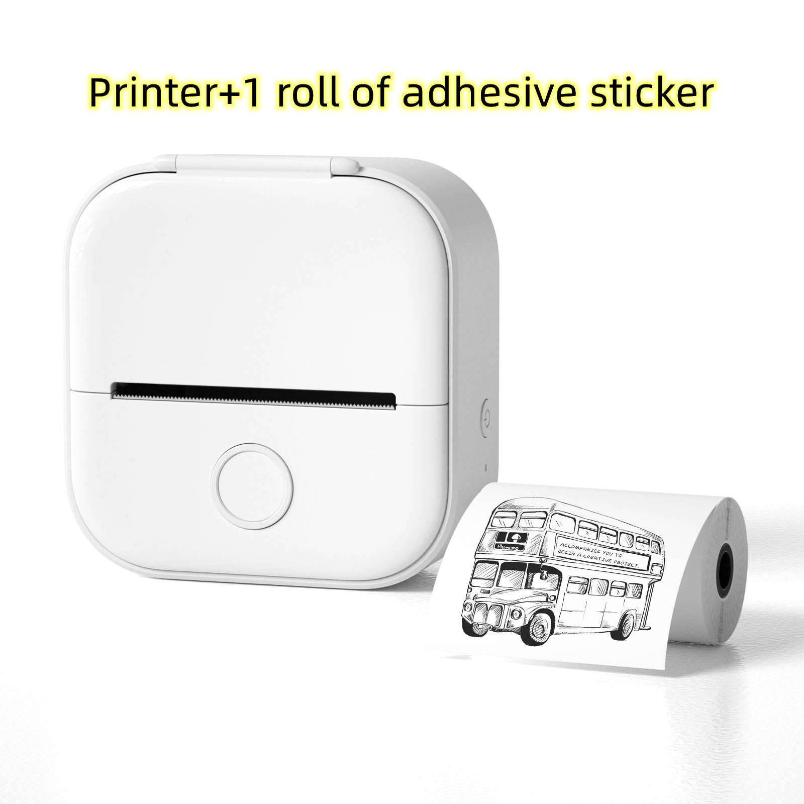 Portable Mini Thermal Label Printer Home Photo Printer Student Wrong Question Printer Bluetooth-compatible Mini Label Printer Price Tag Gronata