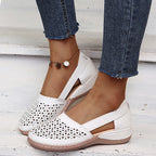 Round Toe Wedge Cross-border Large Size Flat Bottom Women's Sandals Gronata