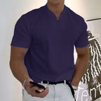Summer Short Sleeve Shirt Men Fitness Plus Size Sports T-Shirt Elastic Cotton Pocket Gronata