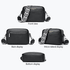 Fashion Shoulder Crossbody Bags With Rhombus Embroidered Wide Shoulder Strap Cute Small Square Bag Women Gronata