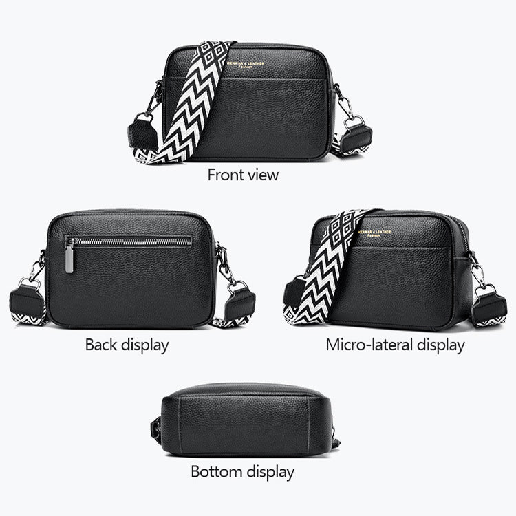Fashion Shoulder Crossbody Bags With Rhombus Embroidered Wide Shoulder Strap Cute Small Square Bag Women Gronata