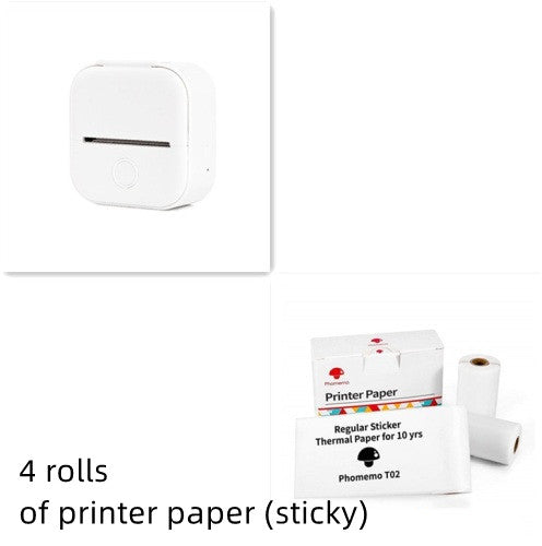 Portable Mini Thermal Label Printer Home Photo Printer Student Wrong Question Printer Bluetooth-compatible Mini Label Printer Price Tag Gronata
